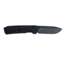 SRM Rubik 7228L-GB Folding Knife – 3.43" 10Cr15CoMoV Drop Point Blade, Black G10 Crossbar Lock