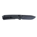 SRM Rubik 7228L-MB2 Folding Knife – 3.43" 10Cr15CoMoV Drop Point, Black Micarta Handle