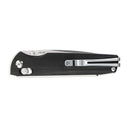SRM Terrier 258L-GB Folding Knife – 3.65" D2 Drop Point, Brushed Blade, G10 Handle, Crossbar Lock
