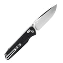 SRM Terrier 258L-GB Folding Knife – 3.65" D2 Drop Point, Brushed Blade, G10 Handle, Crossbar Lock