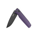SRM Terrier 258L-GN Folding Knife – 3.65" D2 Drop Point, Matte Black Blade, Green G10 Handle, Crossbar Lock