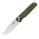SRM Terrier 3.65" Laminated 140Cr Crossbar Lock Folding Knife – Micarta Handle (258L-MG2)