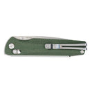 SRM Terrier 3.65" Laminated 140Cr Crossbar Lock Folding Knife – Micarta Handle (258L-MG2)