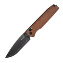 SRM Terrier 3.65" Laminated 140Cr Crossbar Lock Folding Knife – Micarta Handle (258L-MN2)
