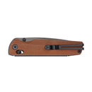 SRM Terrier 3.65" Laminated 140Cr Crossbar Lock Folding Knife – Micarta Handle (258L-MN2)