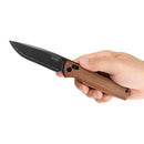SRM Terrier 3.65" Laminated 140Cr Crossbar Lock Folding Knife – Micarta Handle (258L-MN2)