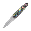 SRM Twin 2.99" N690 Dagger Crossbar Lock Folding Knife – Rainbow G10 Handle (251MB-GX)