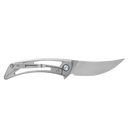 SRM Unicorn 7415-TE Folding Knife – 2.76" 154CM Clip Point Blade, TC4 Titanium Frame Lock