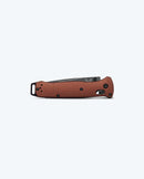 Benchmade Bailout 537BK-07 AXIS Folding Knife 3.38" DLC Battlewash Tanto Burnt Copper Aluminum Handles