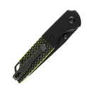Kansept Warrior T1005S2 black and green G10 handle scales