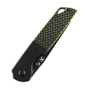 Kansept Warrior T1005S2 blade detail - black TiCN stonewashed D2 drop point