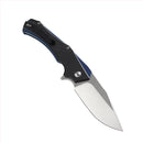 Kansept Hellx T1008A1 open position showing D2 drop point blade