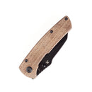 Kansept Main Street T1015A7 blade detail – Black TiCn & Stonewashed 154CM Wharncliffe