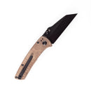 Kansept Main Street T1015A7 open position showing 154CM Wharncliffe blade