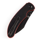 Kansept Nesstreet T1039A2 black and red G10 handle scales
