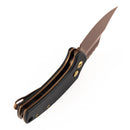 Kansept Wasp T2144F3 open position showing 154CM modified Wharncliffe blade