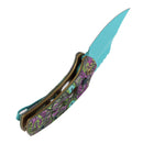 Kansept Wasp T2144F5 open position showing 154CM modified Wharncliffe blade