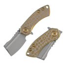 Kansept Mini Korvid T3030C3 front view – 1.45" stonewashed 154CM cleaver folding knife