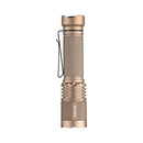Acebeam Tac AA 2.0 Desert side profile view with anti-slip knurling and pocket clip