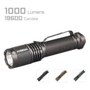 Acebeam TAC AA Nichia 519A (TACAA-Nichia-Black) front view – 750 lumen high CRI EDC flashlight