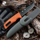 HX Outdoors Survival Master 4 TD-21F matte black titanium coating detail