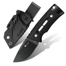 HX Outdoors Rock Apex Mini TD-26B front view – 2.28" drop point small fixed blade knife with Kydex sheath