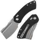 Kansept Korvid V TE2030V7 front view – 2.91" stonewashed D2 cleaver folding knife