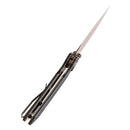 Tenable Fenrir T1034F2 – 3.45" 14C28N Harpoon Button Lock Knife with Black G10 Handle