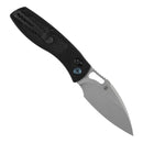 Black handle Tenable Heron B2124V4 with pocket clip and silver blade