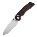 Tenable Kryo T1001V11 Folding Knife – 3.58" 14C28N Drop Point Blade, Red & Black G-Masus Crossbar Lock
