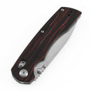 Tenable Kryo T1001V11 Folding Knife – 3.58" 14C28N Drop Point Blade, Red & Black G-Masus Crossbar Lock