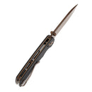 Tenable Kryo T1001V8 – 3.58" 14C28N Drop Point Cross Bar Lock Knife with Black G10 Handle