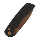 Tenable Kryo T1001V8 – 3.58" 14C28N Drop Point Cross Bar Lock Knife with Black G10 Handle