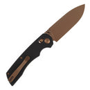 Tenable Kryo T1001V8 – 3.58" 14C28N Drop Point Cross Bar Lock Knife with Black G10 Handle