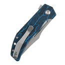 Blue Topo G-mascus handle with liner lock mechanism on folding knife