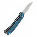 Blue Topo G-mascus handle pocket knife with clip point blade