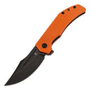 Tenable Orion B1089A5 folding knife with orange G10 handle and black blade
