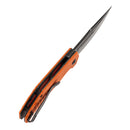 Closed Tenable Orion B1089A5 with orange handle and black clip
