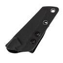 Black textured sheath with belt loop for outdoor knife
