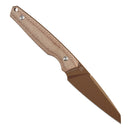 Tenable Parr G011B7 – 2.87" 14C28N Reverse Tanto Fixed Blade Knife with Brown Micarta Handle & Kydex Sheath