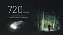 Nitecore TIP3 beam shot - 720 lumens with up to 92 meters of beam distance