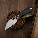 TRIVISA Batwing-BG JM10S-BG-14 2.99" 14C28N Crossbar Knife with G10 Handle