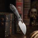 TRIVISA Batwing-BM/L JM10L-BM-14 3.4" sheepfoot lock knife with Micarta handle