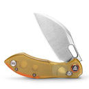 TRIVISA Batwing-YP JM10S-YP-14 – 2.99" 14C28N Sheepfoot Crossbar Lock Knife with PEI Handle