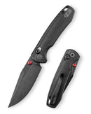 TRIVISA Butterfly-BM JM06-BM-14 – 2.99" 14C28N Clip Point Crossbar Lock Knife with Micarta Handle