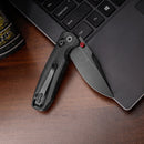 TRIVISA Butterfly-BM JM06-BM-14 – 2.99" 14C28N Clip Point Crossbar Lock Knife with Micarta Handle