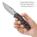 TRIVISA Butterfly-CU JM06-CU-14 – 2.99" 14C28N Clip Point Crossbar Lock Knife with Copper Handle