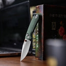 TRIVISA Butterfly-GM JM06-GM-14 2.99 inch clip point crossbar lock knife with Micarta handle