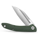 TRIVISA Cuckoo-GM TY30-GM-14 – 3.37" 14C28N Sheepfoot Liner Lock Knife with Micarta Handle