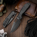 TRIVISA Gecko-BM JM04-BM-14 – 3.4" 14C28N Drop Point Liner Lock Knife with Micarta Handle